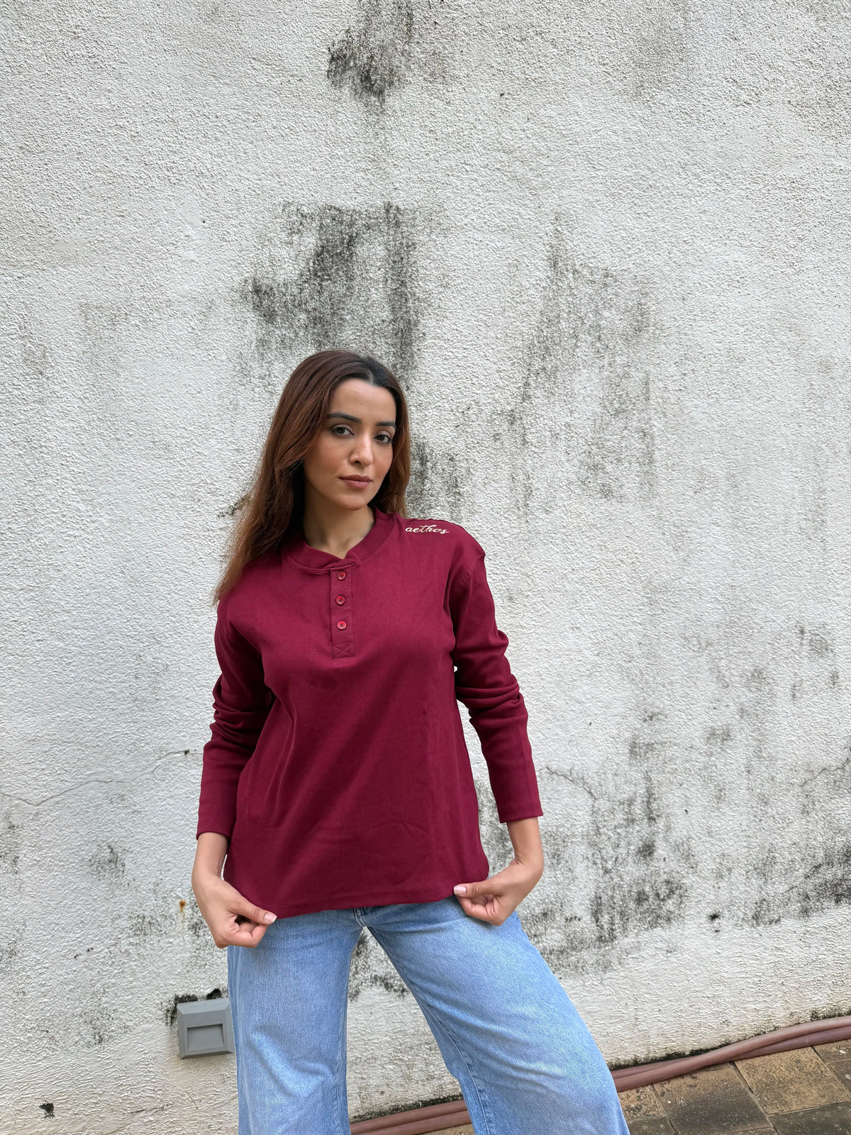 Rusted Henley - Unisex